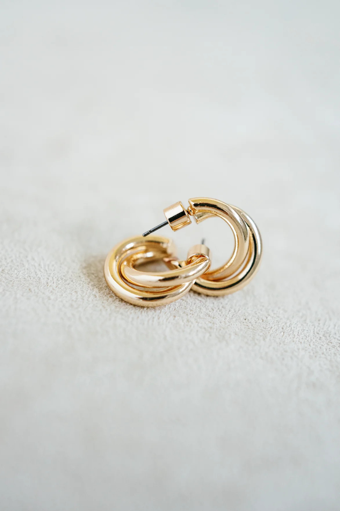 Twisted Mini Hoop - Gold | Smith and Co. Jewel Design