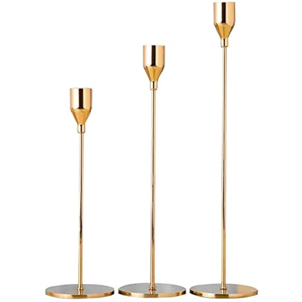LXTaoler Candle Holders for Taper Candles, Set of 3 Metal Candle Stand Modern Decorative Candlest... | Amazon (CA)