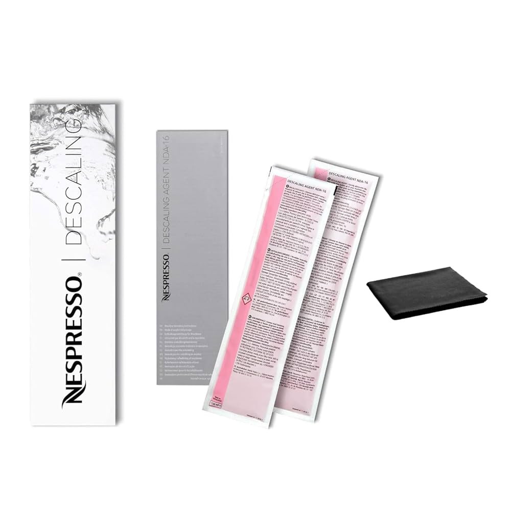 Nespresso Descaling Kit Solution, Fits all Models, 2 Packets, Descaling Solution for All Models, ... | Amazon (US)