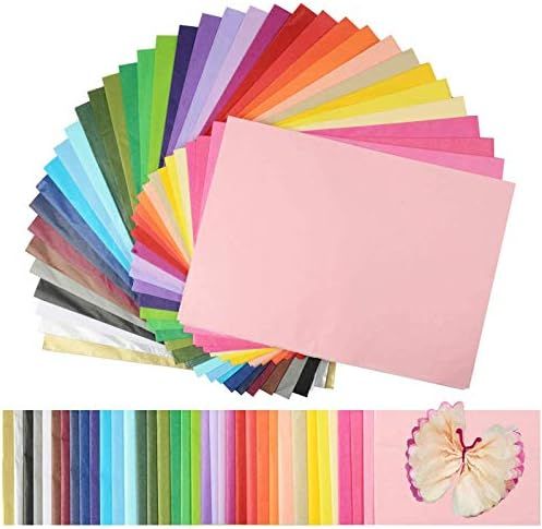 Superise 360 Sheets 36 Multicolor Tissue Paper Bulk Gift Wrapping Tissue Paper Decorative Art Rai... | Amazon (US)