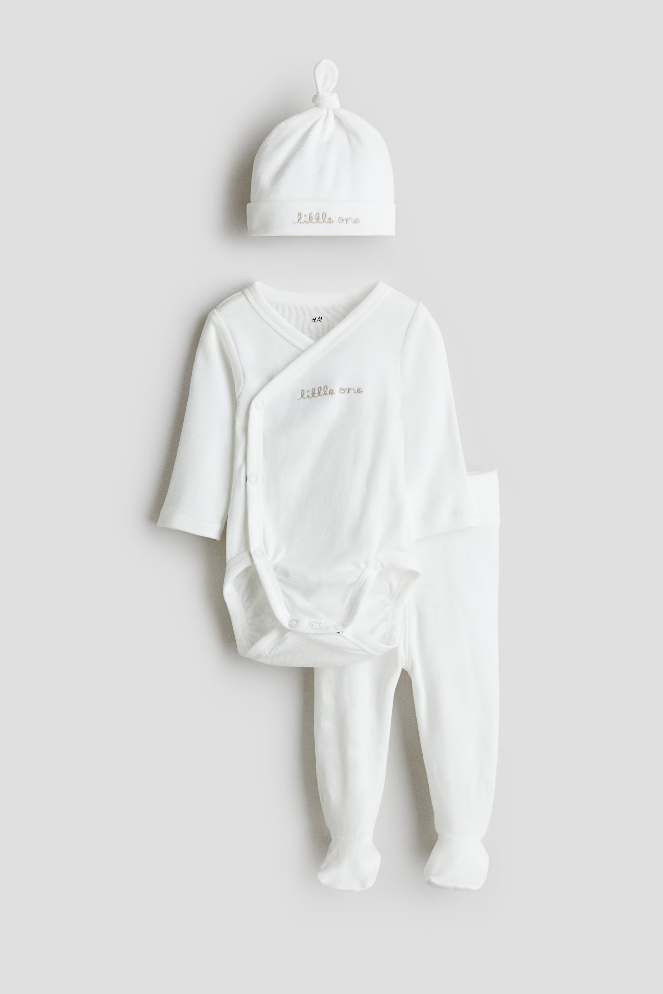 3-piece cotton jersey set | H&M (UK, MY, IN, SG, PH, TW, HK)
