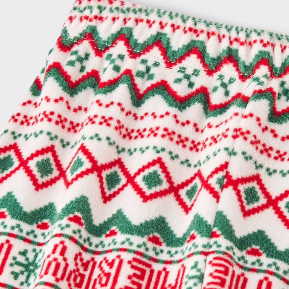 Toddler Boys' 2pc Fair Isle Snuggly Soft Pajama Set - Cat & Jack™ Cream 12M | Target