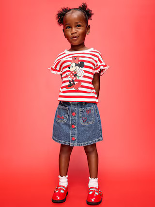 Old Navy x Disney Minnie Mouse Jean Skirt for Toddler Girls | Old Navy (US)
