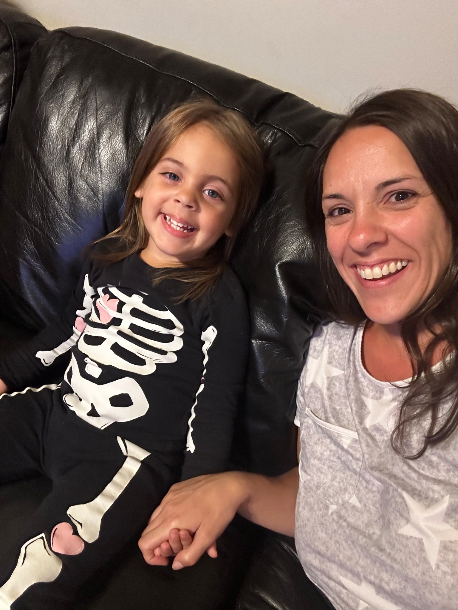 Toddler girl glow in the dark Halloween pajamas