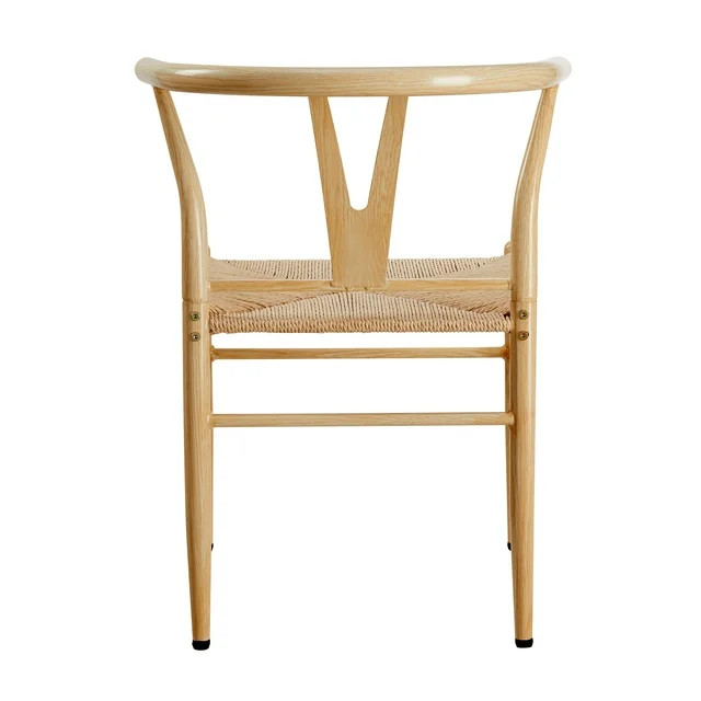 Better Homes & Gardens Springwood Wishbone Chair 2 Pack, Light Natural Color Finish | Walmart (US)