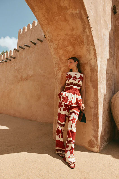 Del Mar Pants - Sienna Sunset | Sabo Skirt US