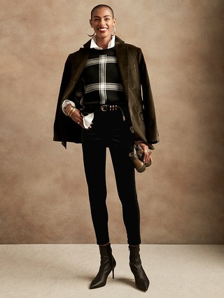 High-Rise Skinny Velvet Pant | Banana Republic (US)