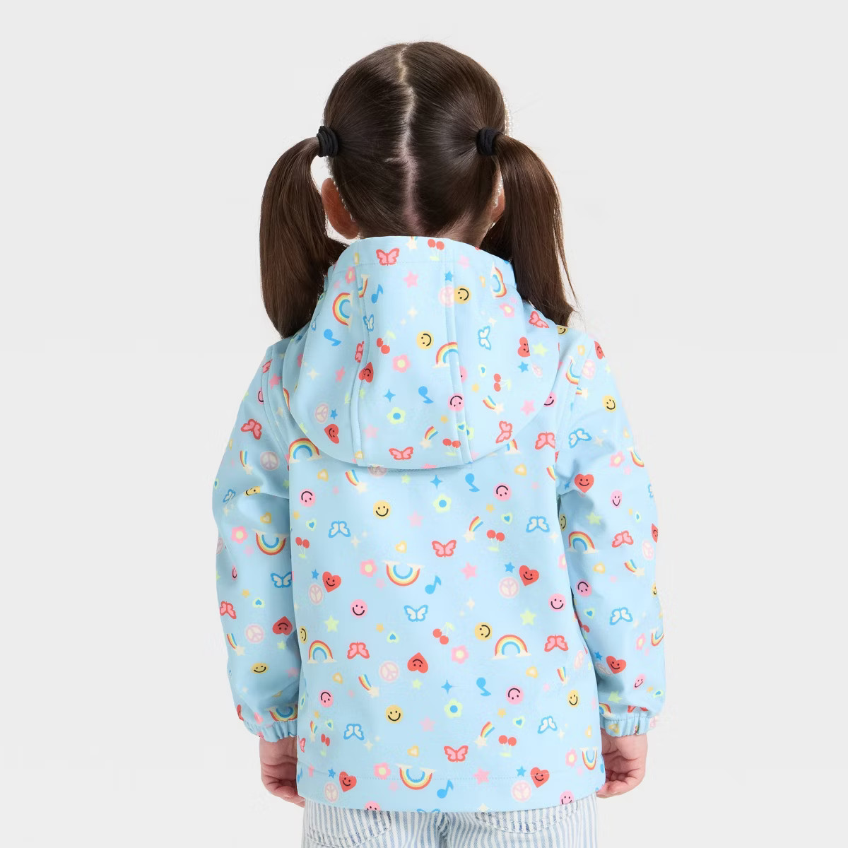 Toddler Girls' Full Zip Friendship Bracelet Charm Softshell Jacket - Cat & Jack™ Blue | Target