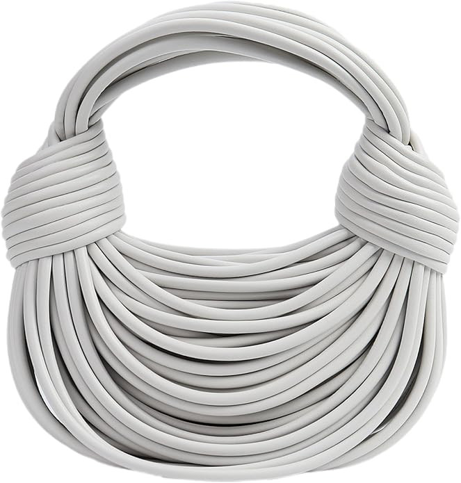 Gold Purse for Women, Woven Knotted Bread Crossbody Clutch Top Handle Creative Noodles Bag Undera... | Amazon (US)