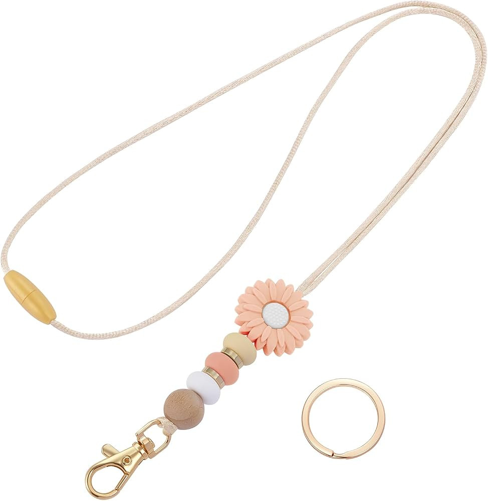 Flower Lanyards for Teacher -Portable teacher lanyards, Lanyard for Teachers Suitable for Keys, I... | Amazon (US)