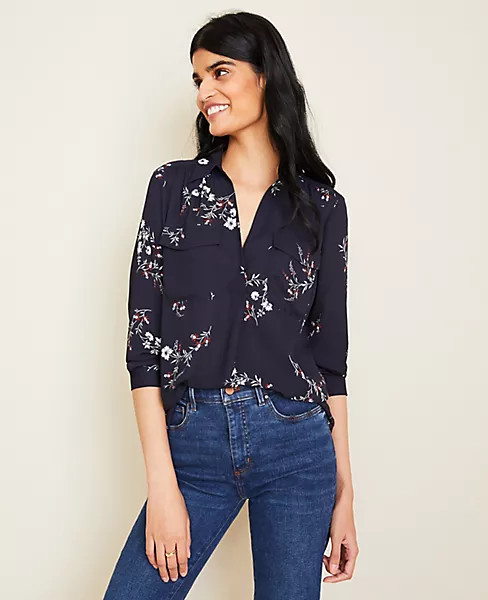 Floral Camp Shirt | Ann Taylor (US)