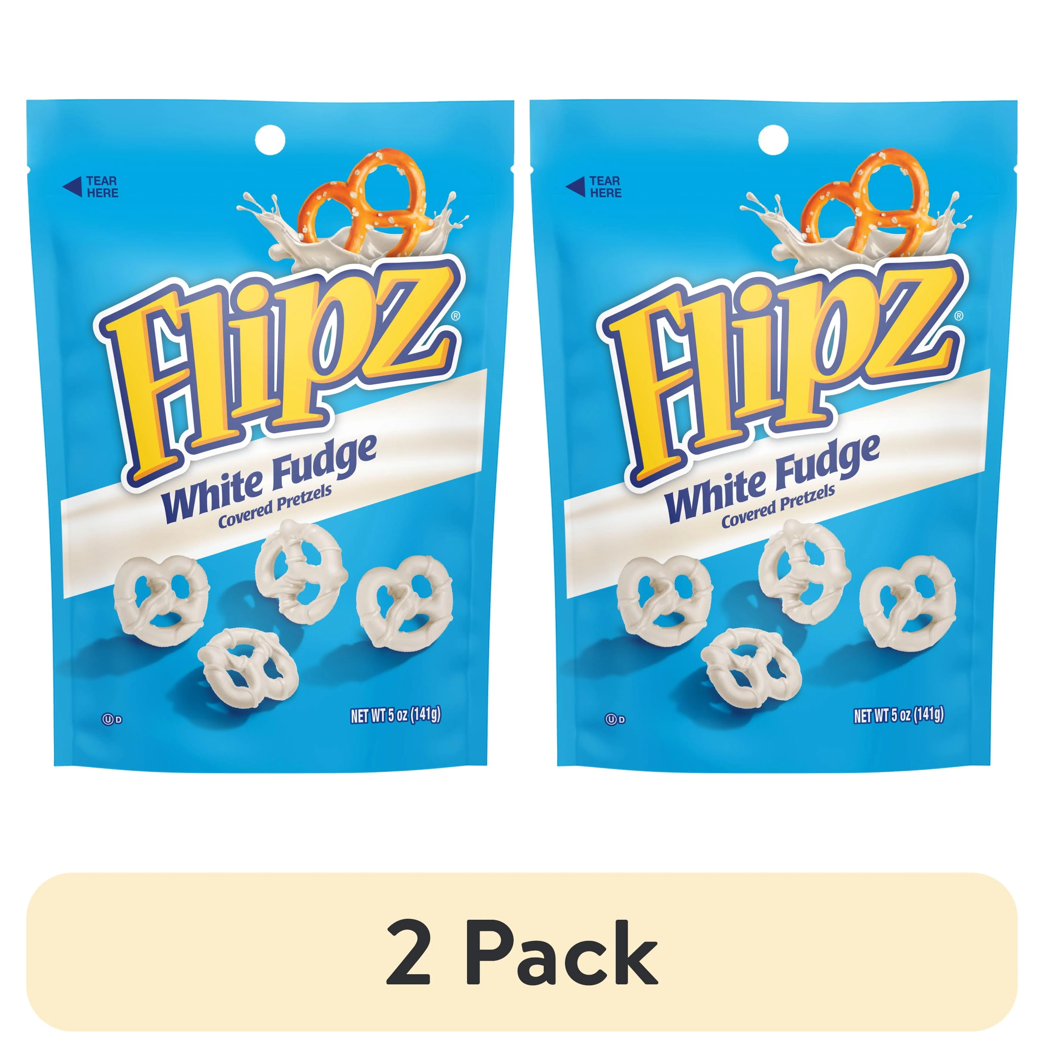 (2 pack) Flipz White Fudge Covered Pretzels, 5 oz | Walmart (US)