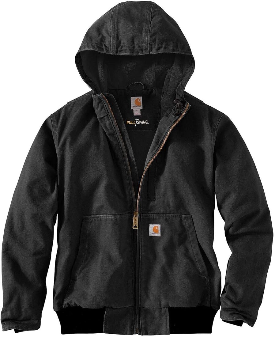 Carhartt Men's Full Swing Loose Fit Washed Duck Fleece-Lined Active Jacket | Amazon (US)