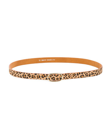 Leather Cheetah Belt For Women | TJ Maxx