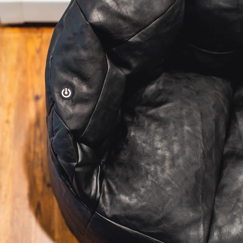 Big Joe Milano Faux Leather Bean Bag Chair with Massage Function | Wayfair North America