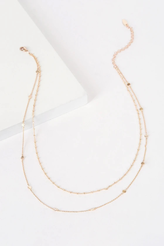 Keep it Dainty 14KT Gold Choker Necklace | Lulus (US)