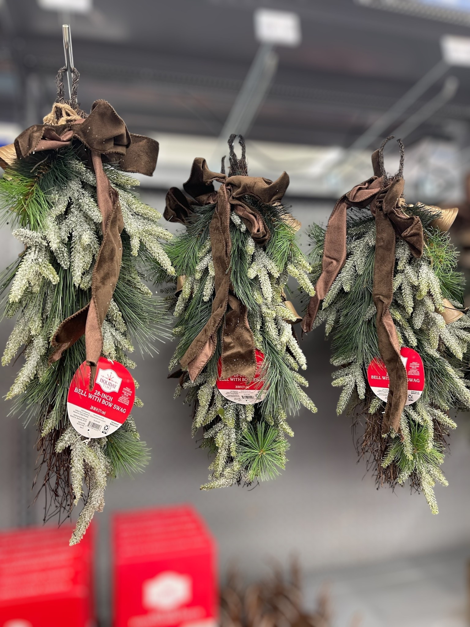 🎄✨ Ring in the holidays with this Bells, Bow, and Greenery Decorative Christmas Door Swag from Walmart! At 28 inches long, it’s the perfect piece for adding a warm, welcoming touch to your entryway, mantle, or even layered on interior doors.

I love the mix of evergreen branches, festive bronze bells, and a luxe brown velvet bow 🎀—it’s such a timeless and elegant combination that works beautifully with both traditional and modern holiday decor. The cascading greenery creates that cozy “fresh cut” look 🌲 without the maintenance of real pine.

And at under $25, this holiday door swag is a total steal 🙌. Style it solo for a minimalist look or pair it with garland and wreaths for a layered, high-end Christmas vibe.

⸻


holiday door swag 🎄 | Walmart Christmas decor | Christmas greenery with bells | velvet bow holiday decor | farmhouse holiday entryway | festive front door styling | affordable holiday greenery | elegant Christmas decorations


#LTKFindsUnder100 #LTKFindsUnder50 #LTKHome