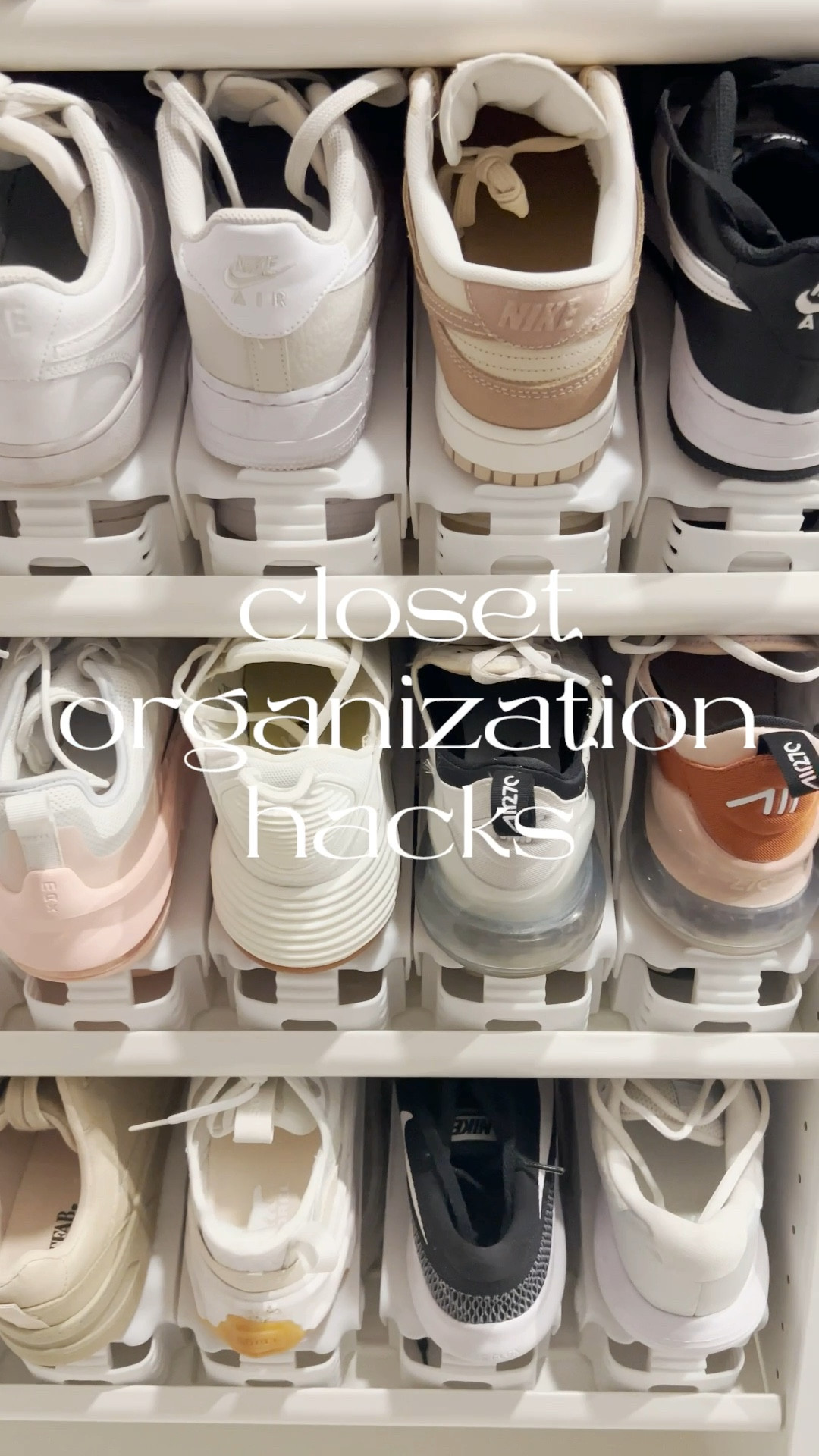 Amazon closet organization hacks for saving space! 👟 

Organize, organization, closet, closet organization, Amazon, Amazon finds, Amazon home, shoe organizing 

#LTKFind #LTKshoecrush #LTKhome