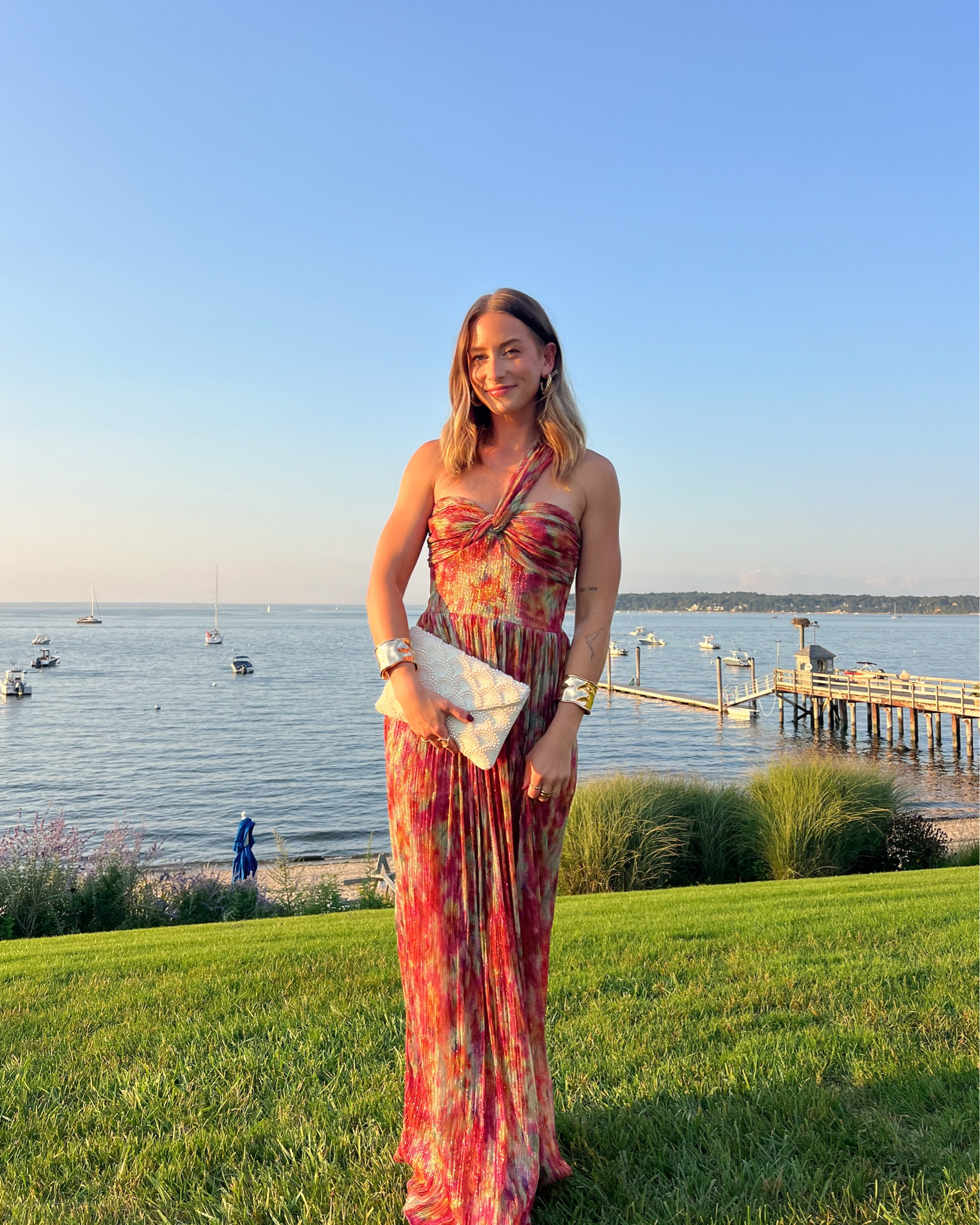 9/16/24 Wedding guest dress from this weekend 🫶🏼 wedding guest dress, formal wedding guest dress, formal wedding, wedding guest outfit, platform heels, neutral heels

