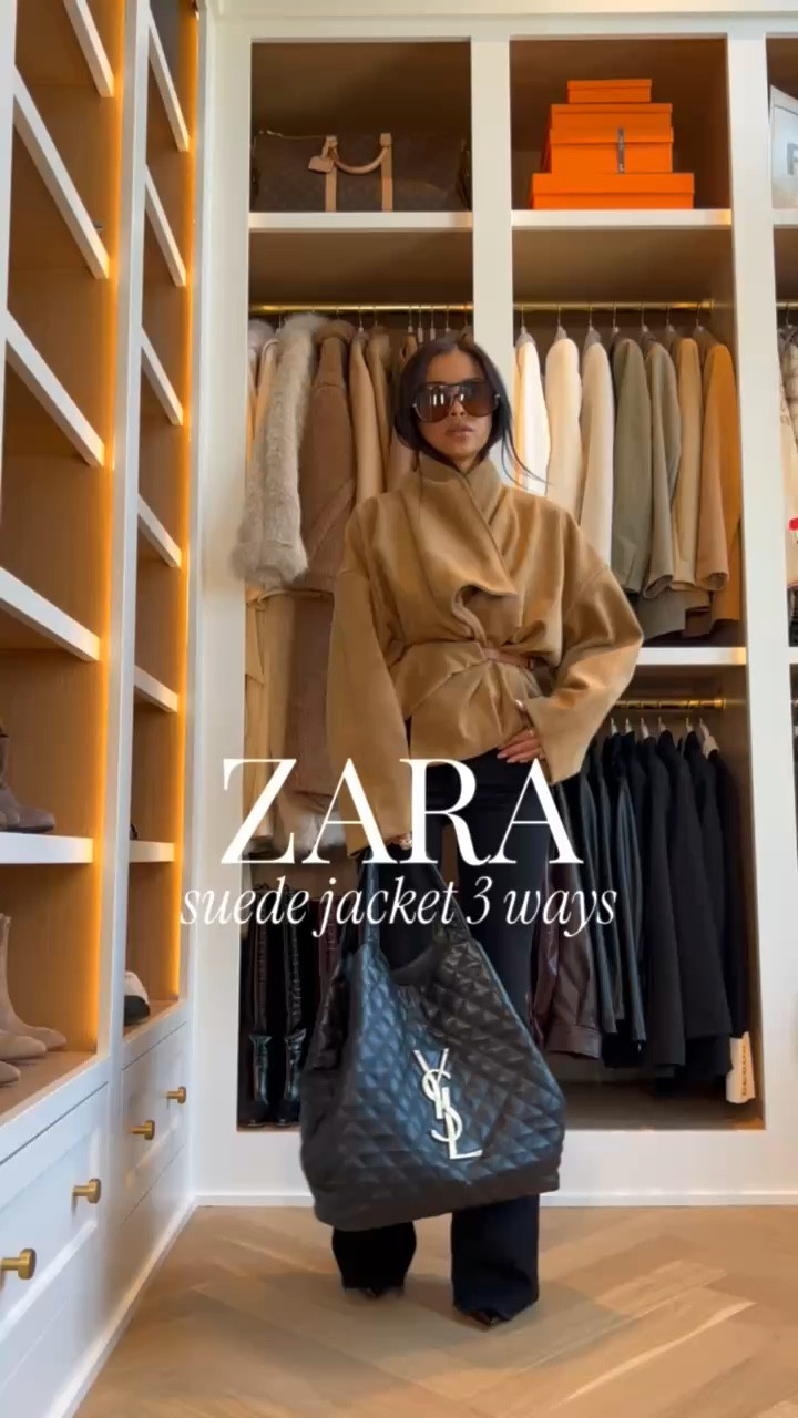 The Zara suede wrap jacket might be my favorite layering piece right now. The wrap detail gives it such a flattering shape and instantly makes any outfit feel more intentional. I love how easily it transitions from a polished casual day look to elevated date night.

Zara suede wrap jacket - size XS
VB Beverly Jeans - wearing a 24, runs TTS
Paige Jeans - wearing a 24, runs TTS
Mother Jeans - wearing a 24, runs TTSe

miamiamine Zara suede wrap jacket styled three ways date night outfit idea casual day look elevated layering piece chic spring jacket feminine polished style versatile wardrobe staple transitional outfit inspo zara spring must haves

#LTKspringtrends #LTKspring #LTKgrwm