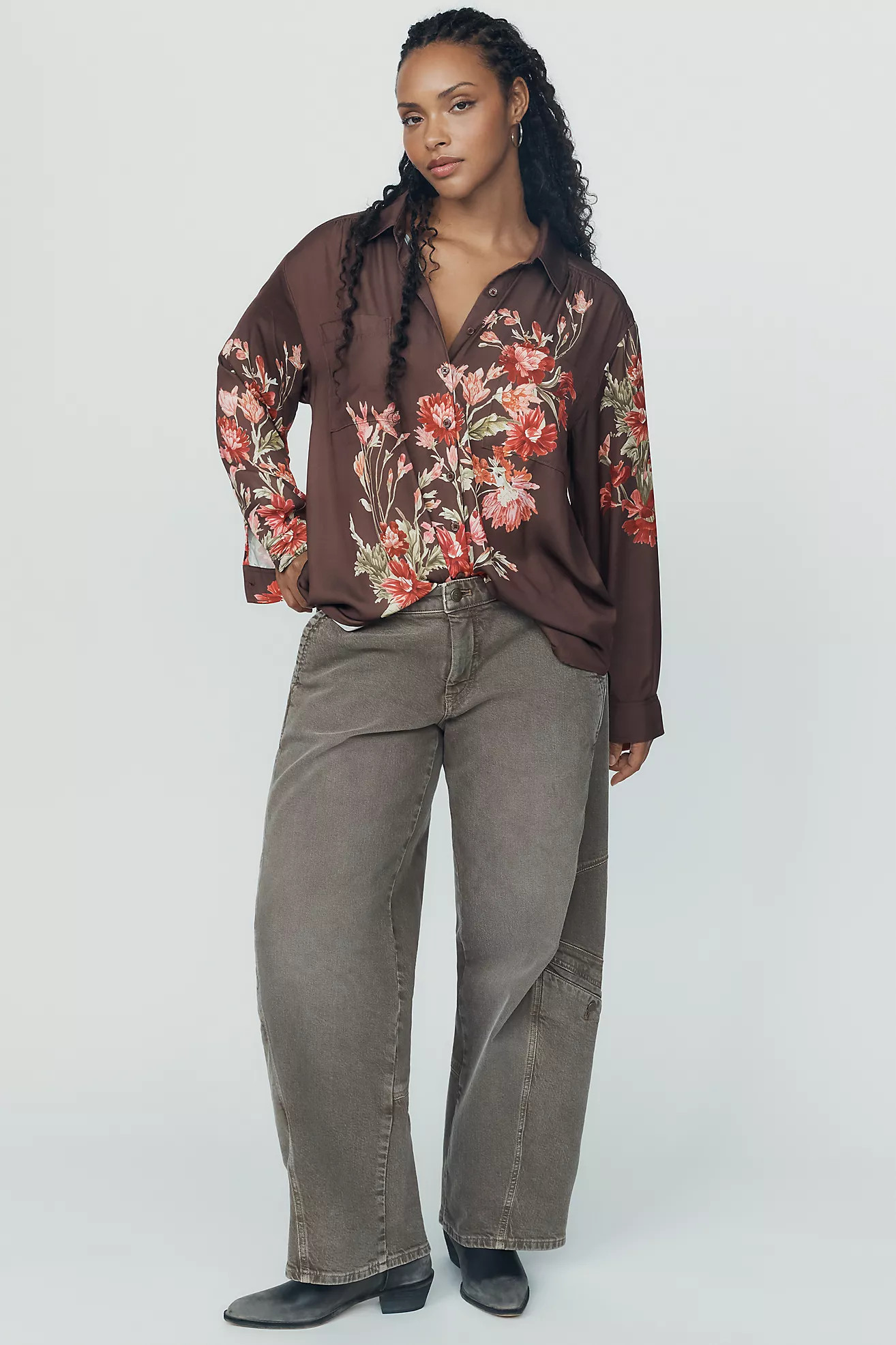 By Anthropologie Brielle Relaxed Buttondown Blouse | Anthropologie (US)