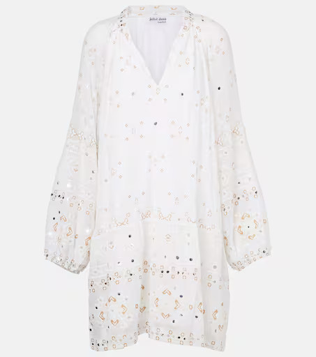 Embroidered cotton minidress | Mytheresa (US/CA)