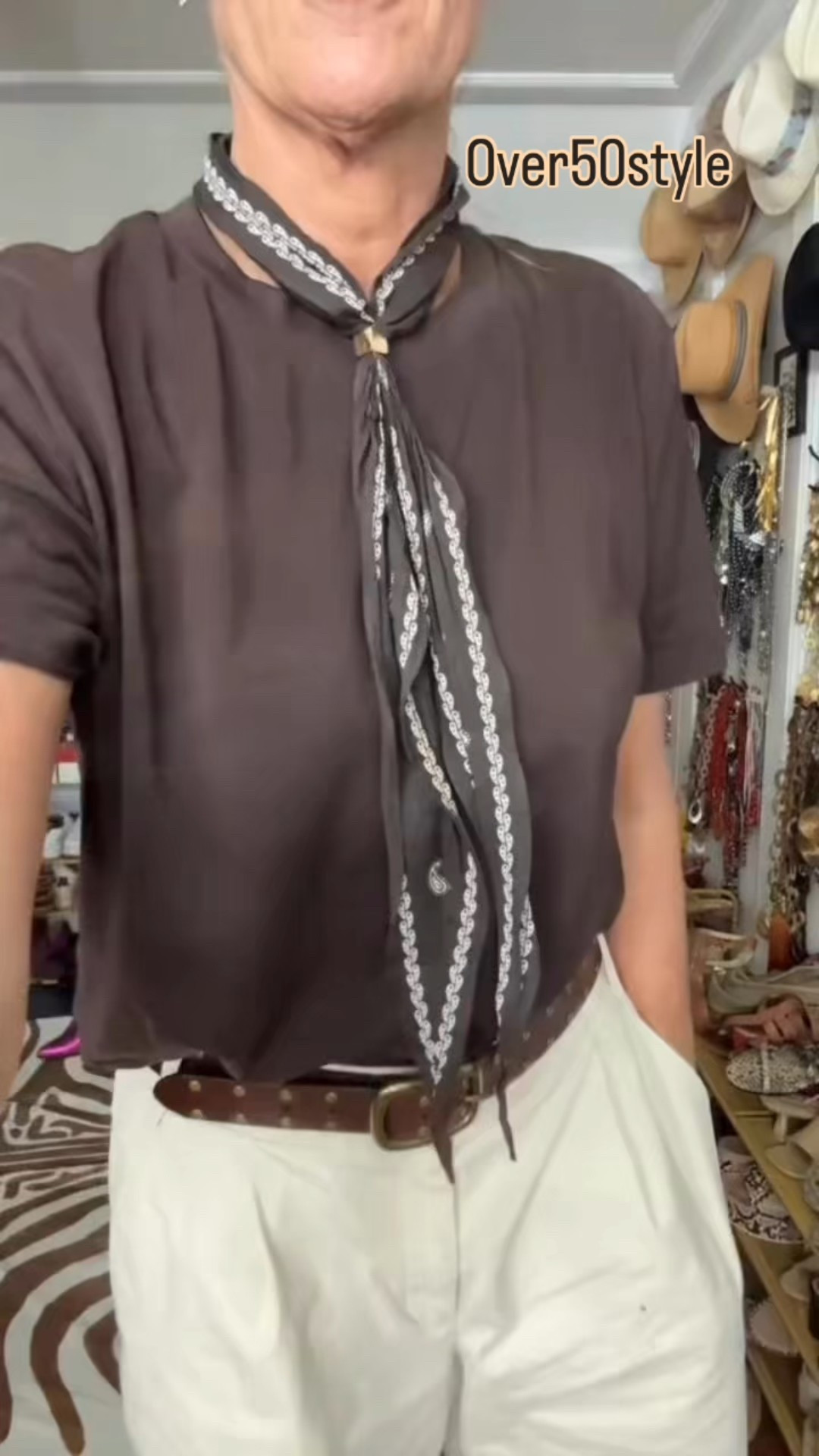 Add a little something to your basic outfit. 