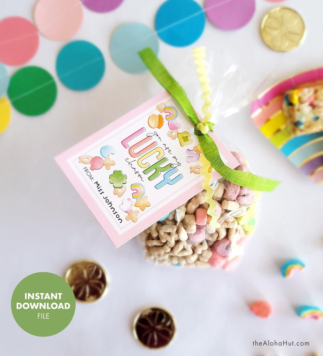 St. Patrick's Day Gift Tag - You Are My Lucky Charm Friend Teacher Student Party Favor Treat Card... | Etsy (US)