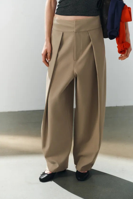 PLEATED BALLOON PANTS | Zara US
