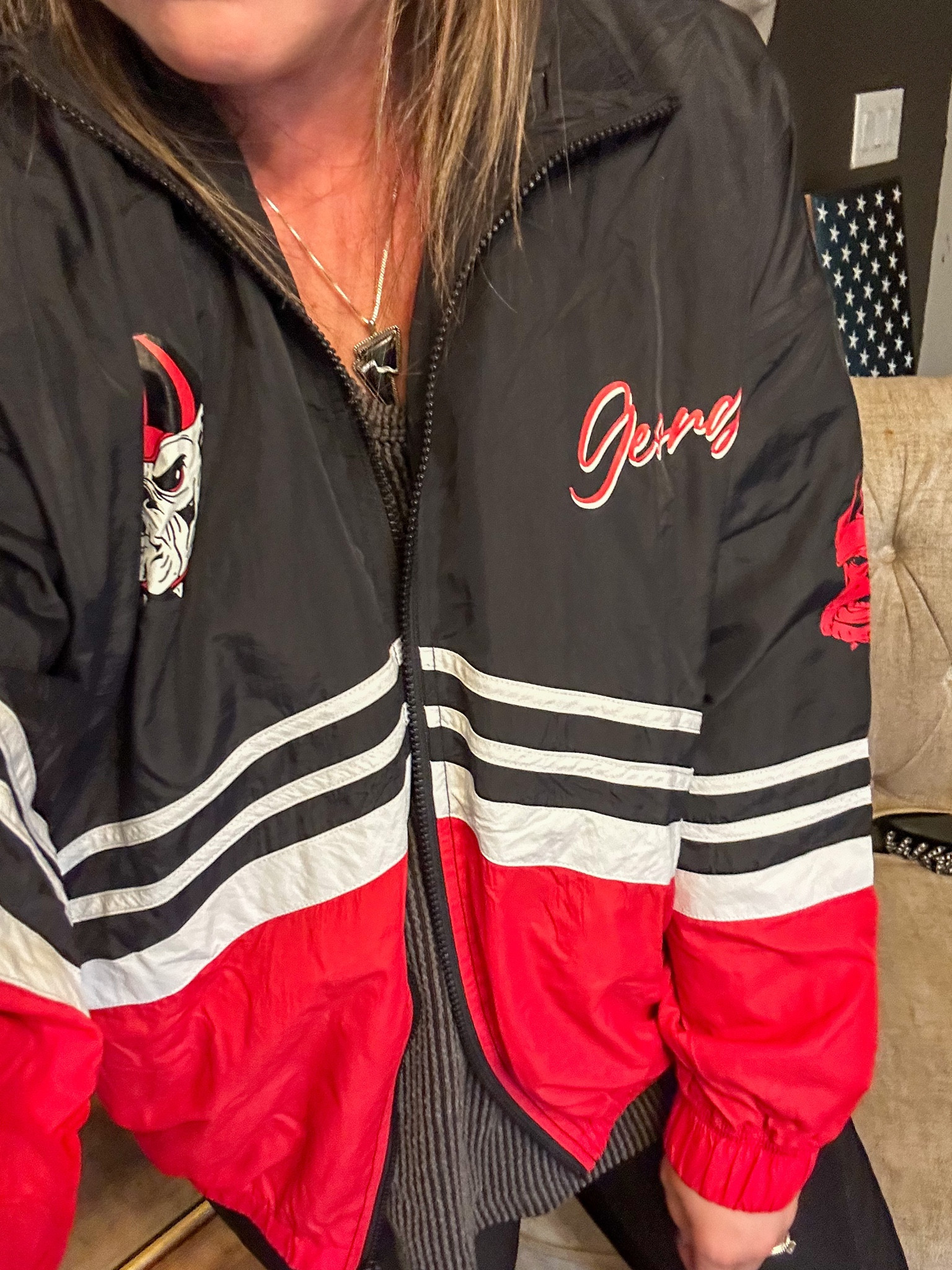 The Taylor Swift KC jacket - but college 😍 #football #collegefootballoutfit #secfootball 

#LTKsalealert