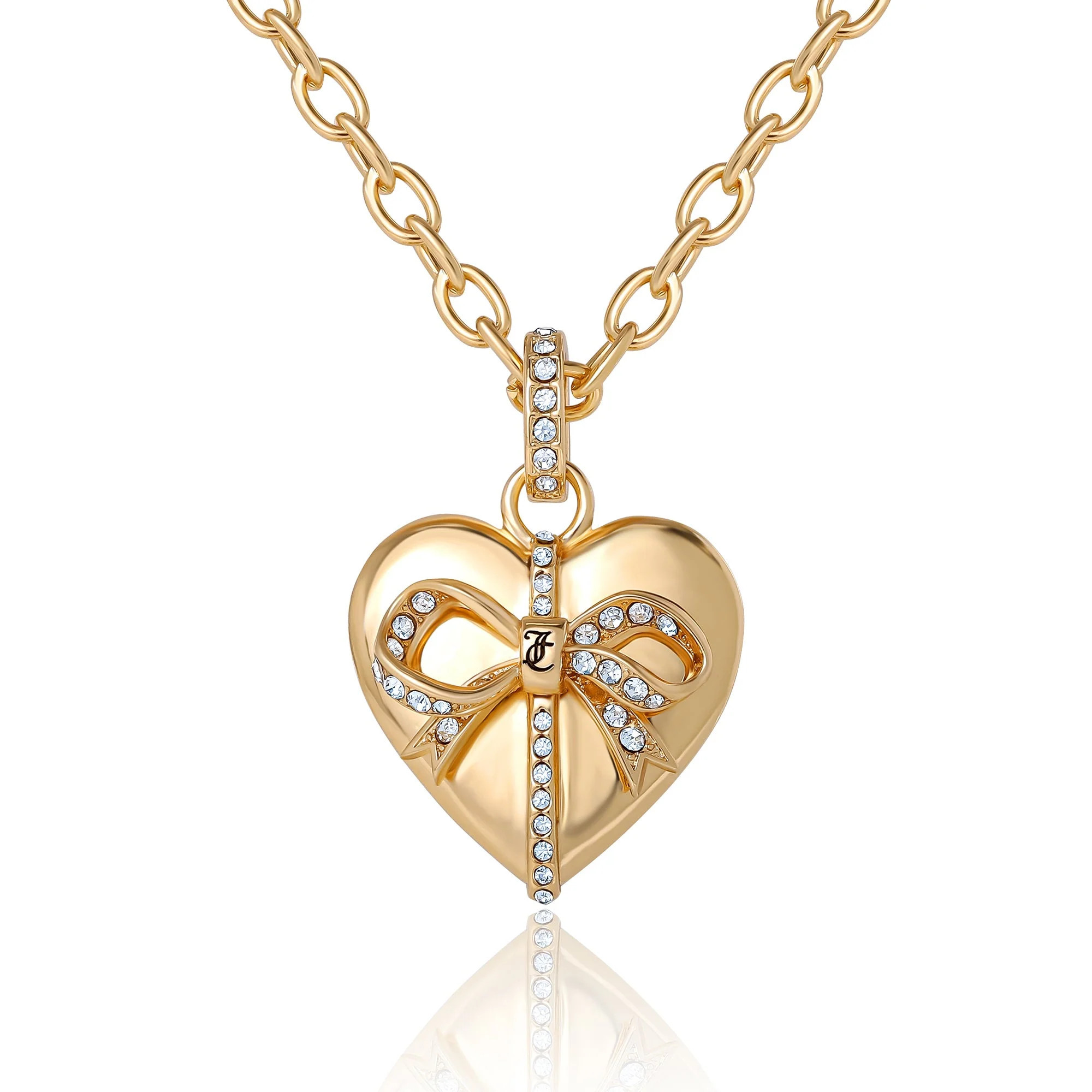 Gold-Tone Heart Charm Necklace | Juicy Couture
