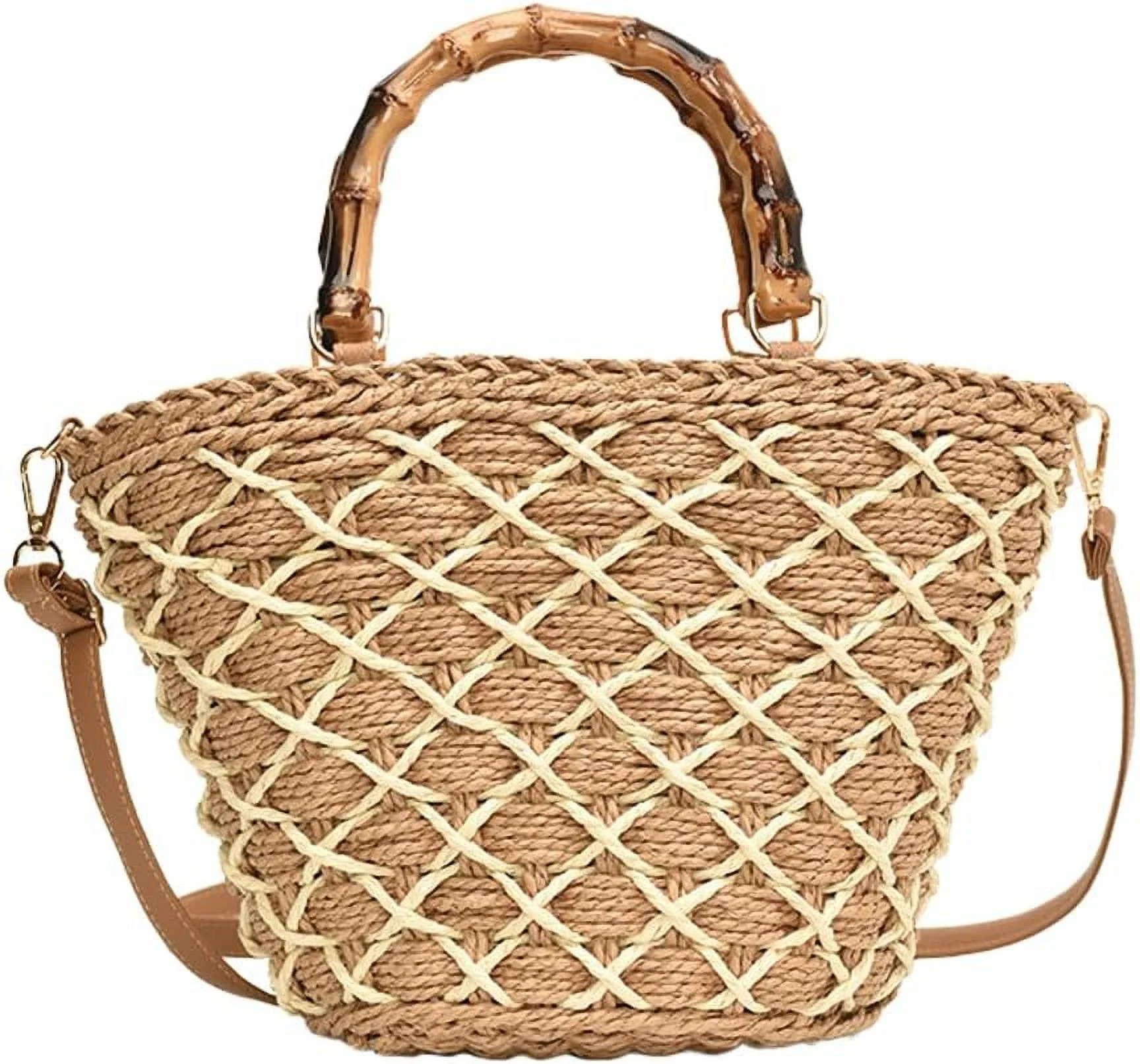 Municipal Raffia Tote Bags for Women Straw Crossbody Bags for Women Woven Beach Bag Handbag Clutc... | Walmart (US)