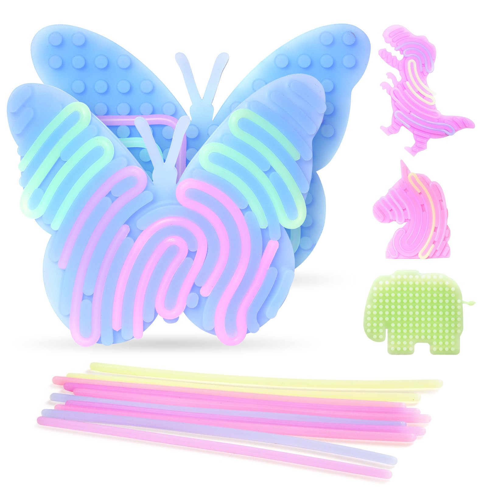 INKLAB 4PCS Sensory Activity Board Silicone Fidget Toy, Silicone Fidget Toy for Calming, Stress, ... | Amazon (US)