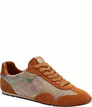 COACH Crystal Rainbow Signature Logo Jacquard Sneakers - 10 | Dillard's