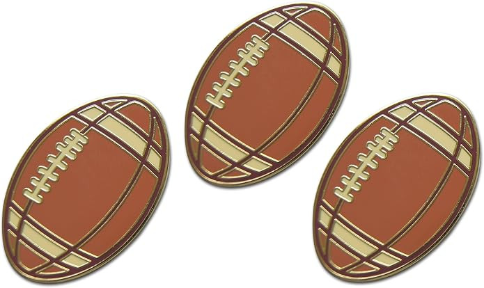 Novel Merk Football - Sports Coach & Player Lapel Pin, Hat Pin & Tie Tack Set - with Clutch Back | Amazon (US)