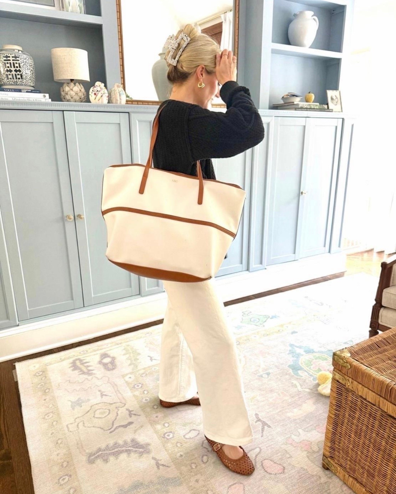 Truly the perfect transition outfit going into Fall! This bag is my tried and true for carrying all the mom supplies!

Everything is made from natural materials!

#LTKootd #LTKSeasonal #LTKPetite