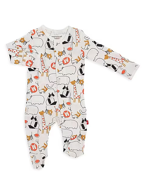 Baby Boy's Zootiful Magnetic Footed Coveralls | Saks Fifth Avenue
