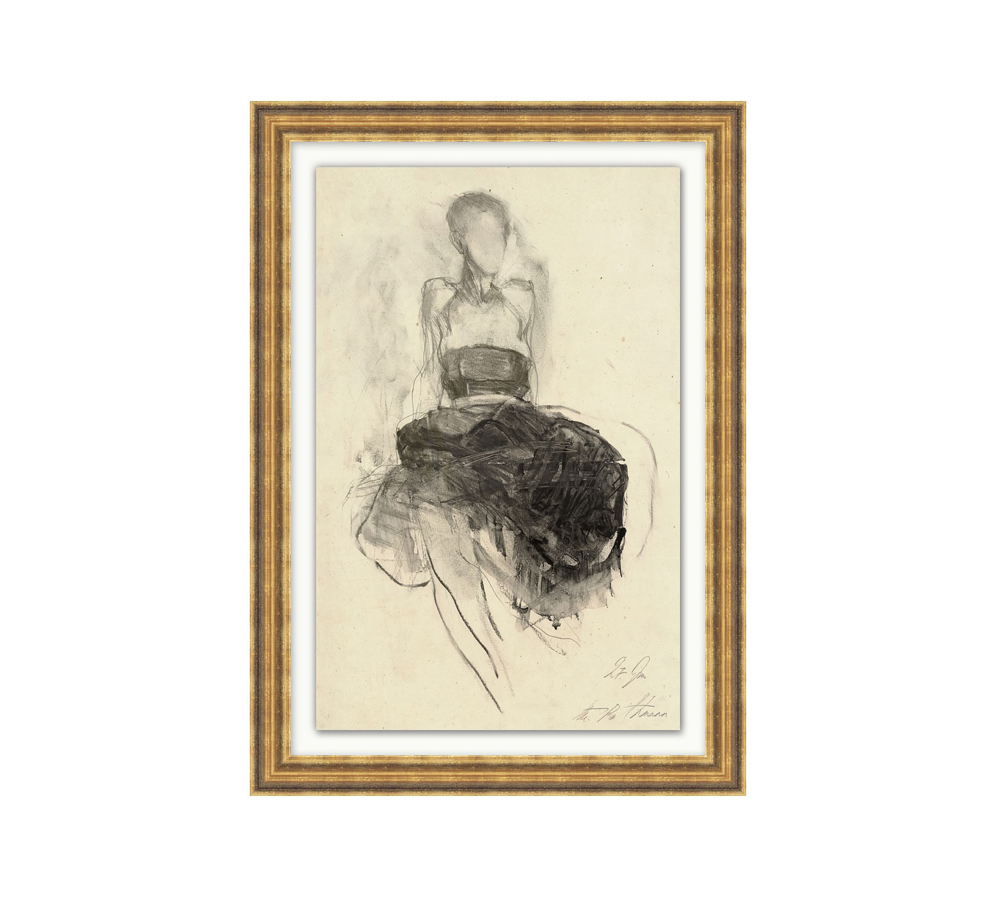 Femme Posture Framed Print | Pottery Barn (US)