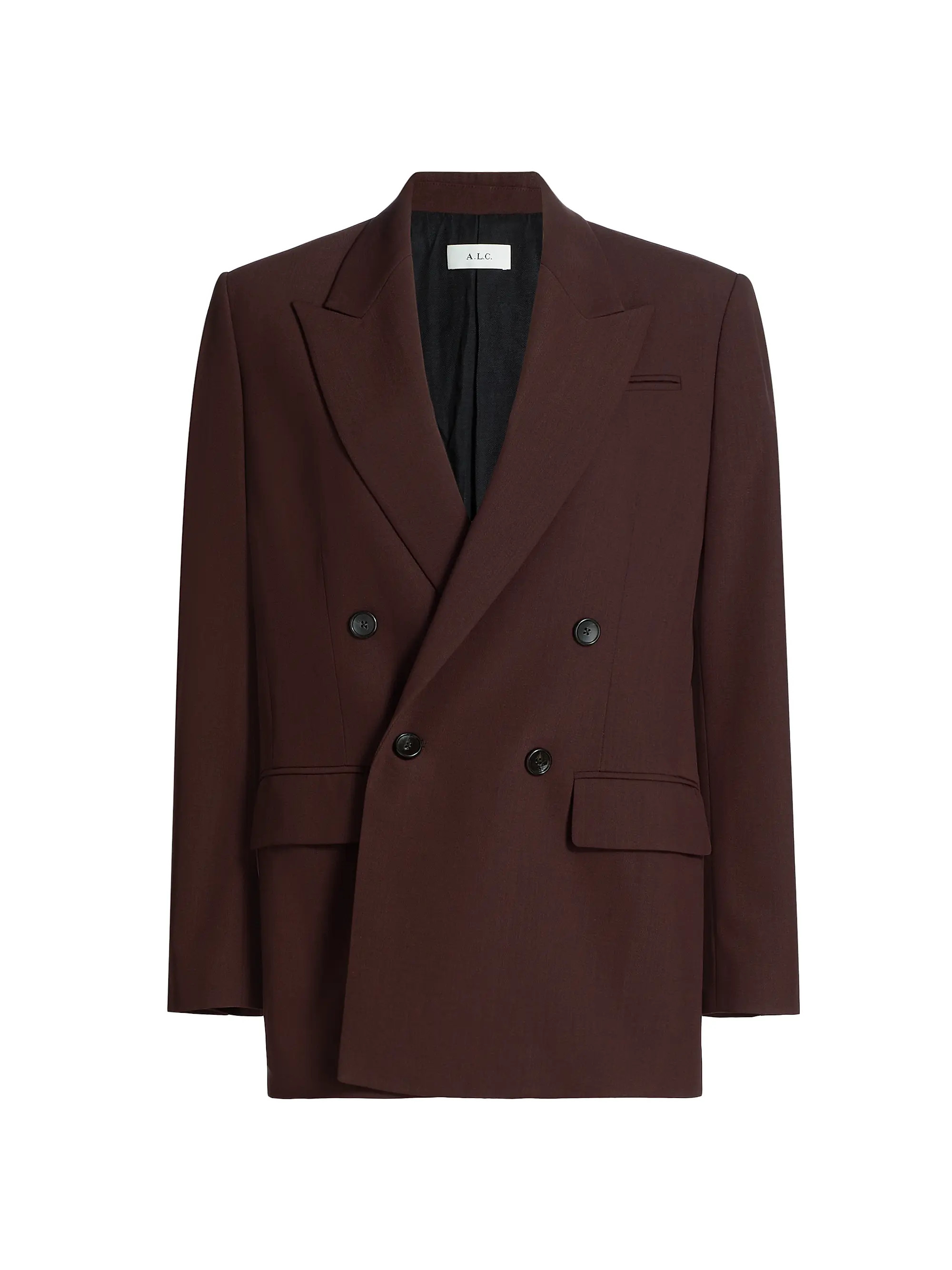 Calla Wool-Blend Double-Breasted Blazer | Saks Fifth Avenue