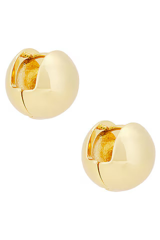 Roxanne Assoulin Baby Ball Earrings in Shiny Gold | FWRD | FWRD 