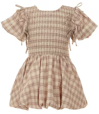 Little Girls Bubble Bow Dress | Dillard's