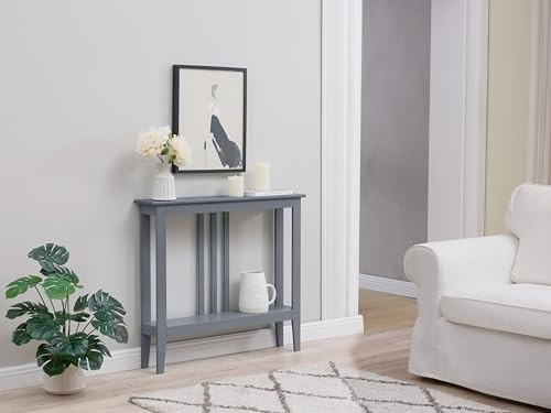 Kings Brand Furniture - Entryway Table - Narrow Console Table - Console Table with Storage - Hallway Decor - Wood Console Tables for Entryway - Narrow Console Sofa Side Table - Foyer - Grey | Amazon (US)
