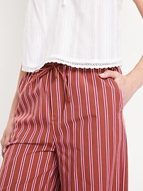 High-Waisted Poplin Super Wide-Leg Pants | Old Navy (US)