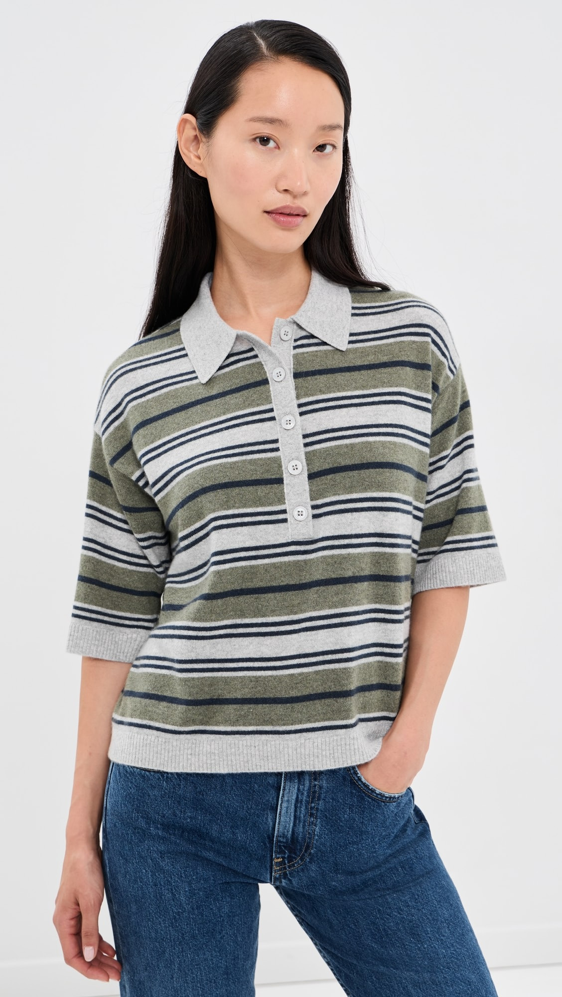 Stripe Polo Pullover | Shopbop
