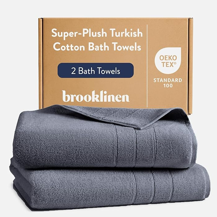 Brooklinen Super-Plush Bath Towels (Slate) | Amazon (US)
