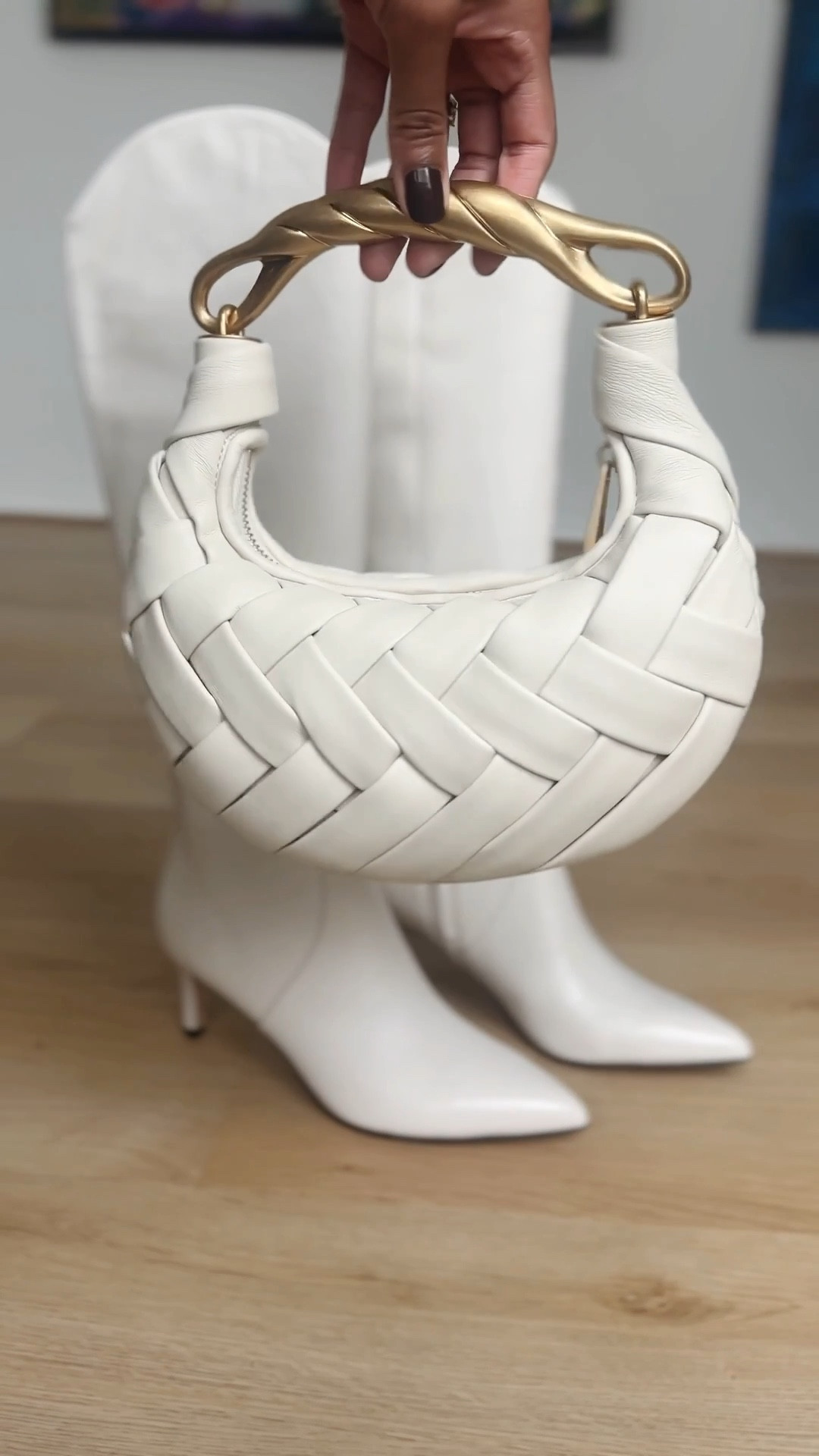 When the shoes need to match the bag! I needed ivory boots to match this small woven bag and I found them! The gold handle it’s such a cute detail.

#LTKStyleTip #LTKItBag #LTKShoeCrush
