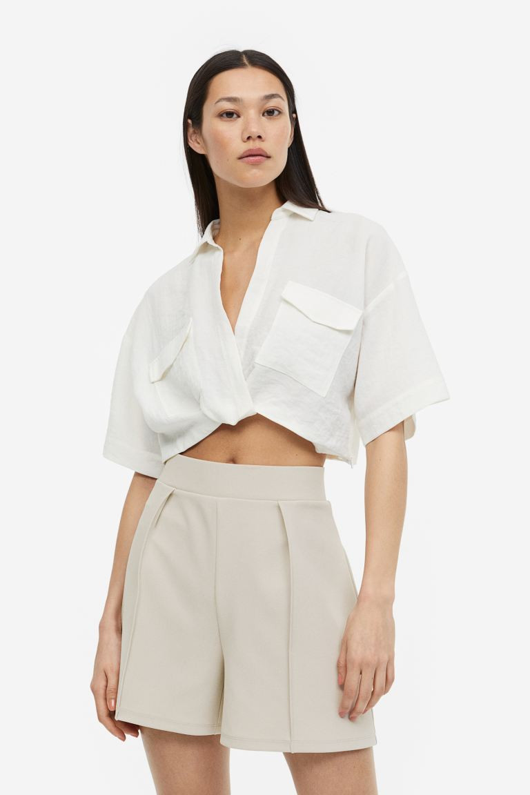 Pleat-detail Shorts | H&M (US + CA)