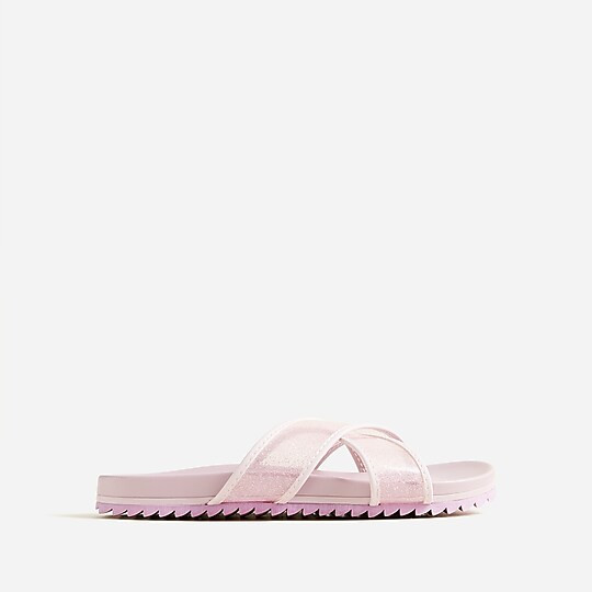 Girls' cross-strap pool slides | J. Crew US