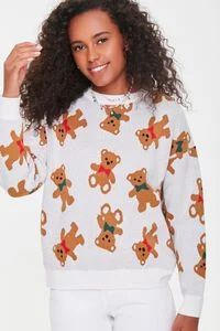Teddy Bear Print Sweater | Forever 21 (US)