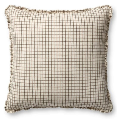 Dinah Pillow PCJ-0012 Ivory/Earth Cotton | Rugs Direct